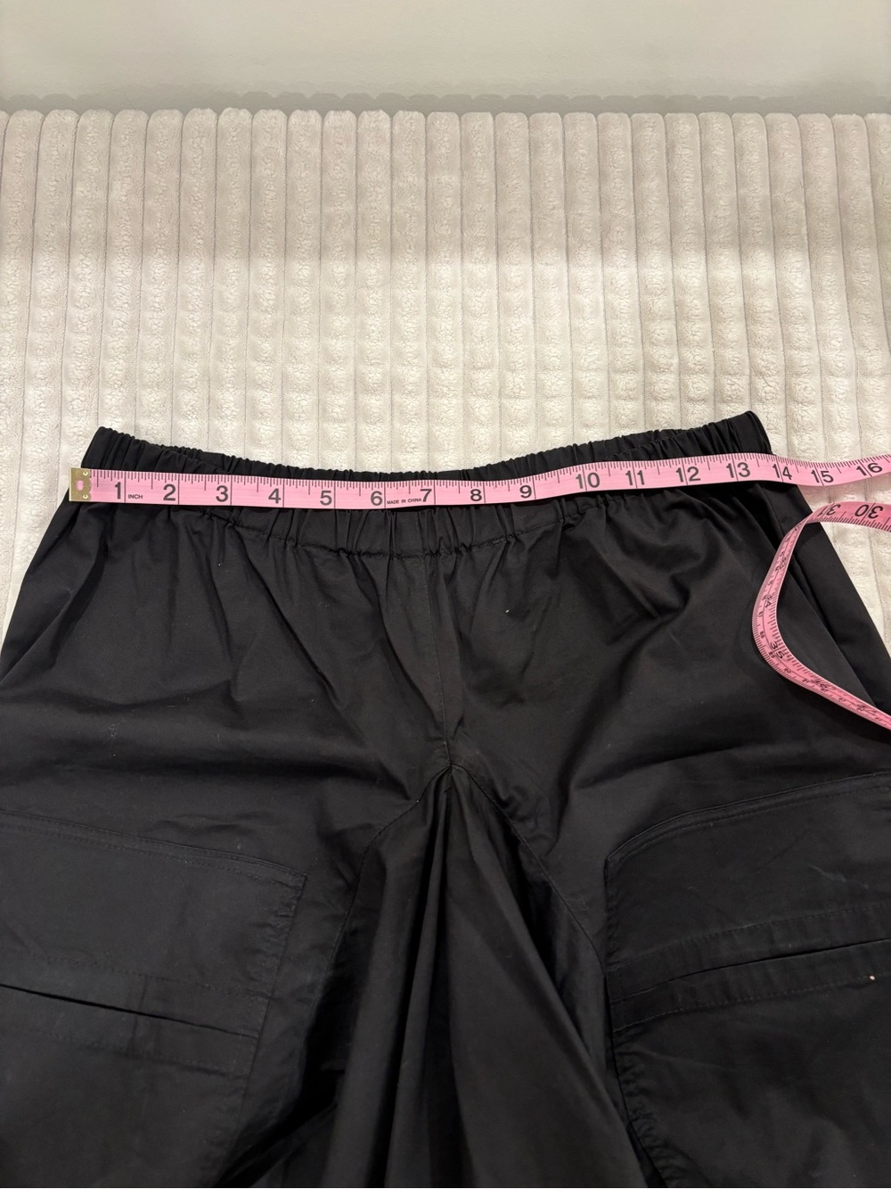 Yuvita Drape Large Pocket Midi Black Skirt - Picture 5 of 6
